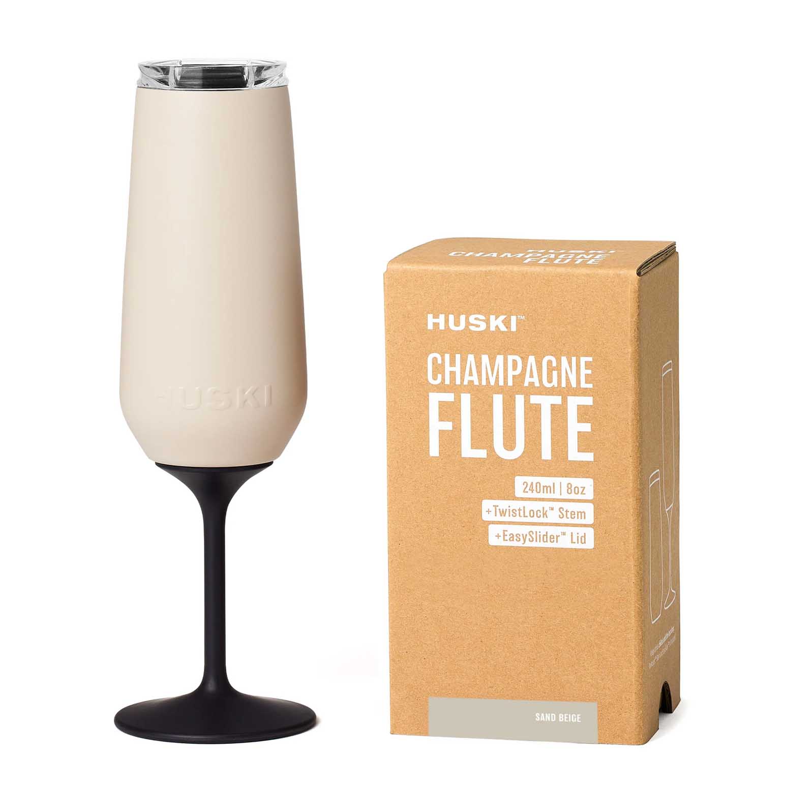 Huski Champagne Flute - Sand Beige